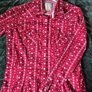 red western button down